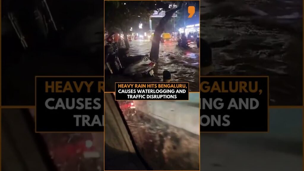 Bengaluru Roads Flooded After Intense Rainfall | Waterlogging, Traffic Delays | News9