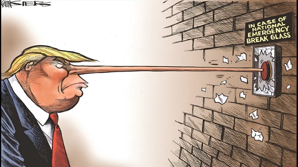 OCTOBER 9 Funny American Political Cartoon – Breaking News – US Politic Caricature – Trump Satire
