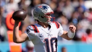 Patriots’ Drake Maye matches Tom Brady feat in win over Titans