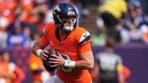 Broncos erase 19-point deficit to shock Giants behind Bo Nix’s 4 touchdowns