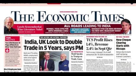 10 October 2025 | The Economic Times Newspaper | Daily Finance & Business News Analysis