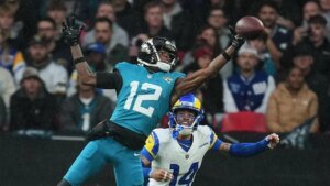 Jaguars’ Travis Hunter notches first career touchdown vs Rams