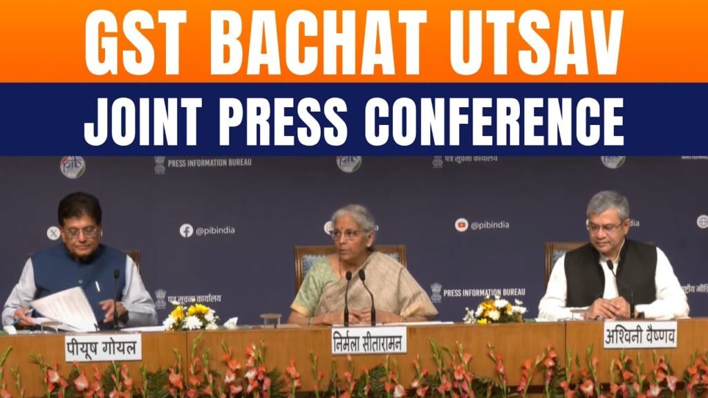 LIVE: Nirmala Sitharaman, Piyush Goyal & Ashwini Vaishnaw Brief on GST Bachat Utsav | News9