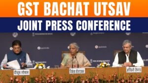 LIVE: Nirmala Sitharaman, Piyush Goyal & Ashwini Vaishnaw Brief on GST Bachat Utsav | News9