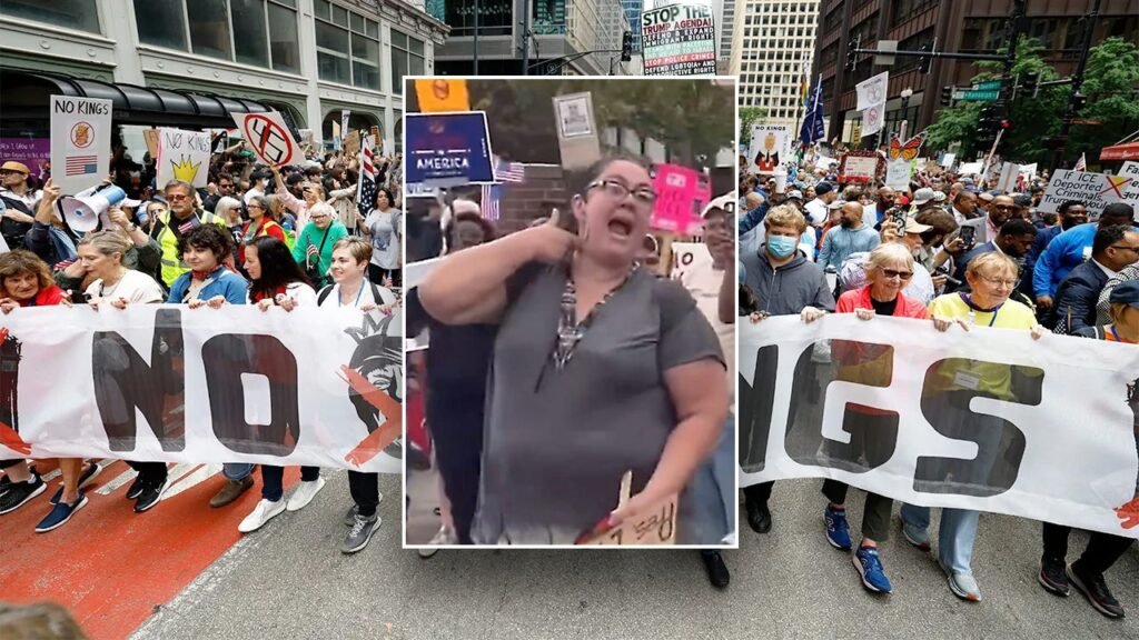 Social media erupts over ‘deranged’ teacher mocking Charlie Kirk’s death in ‘No Kings’ viral video