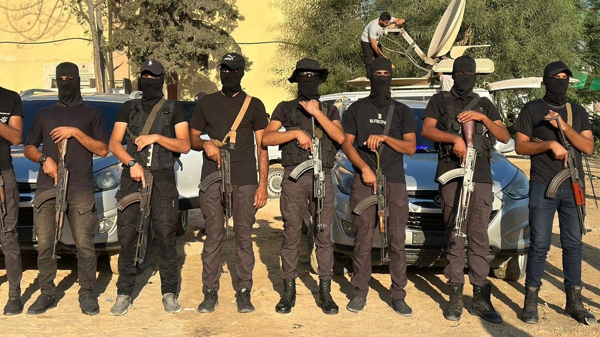 Hamas terrorists in Gaza