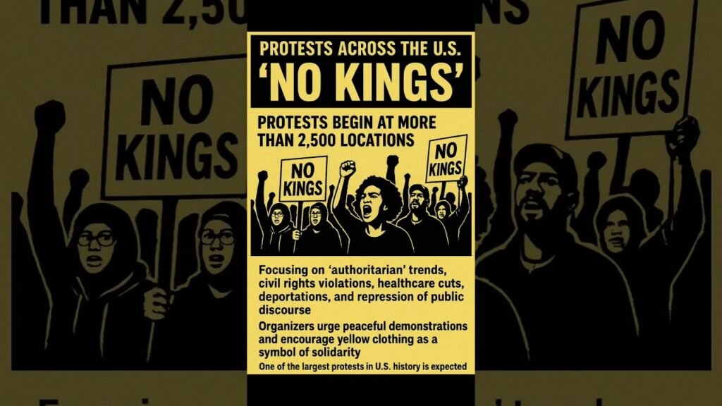 “No Kings” Protests Across the US #news #newsupdate #newshorts #trump #protest