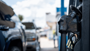 Gas prices near  mark for first time in years