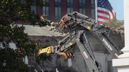 Trump celebrates White House demolition as new ballroom rises: ‘Music to my ears’