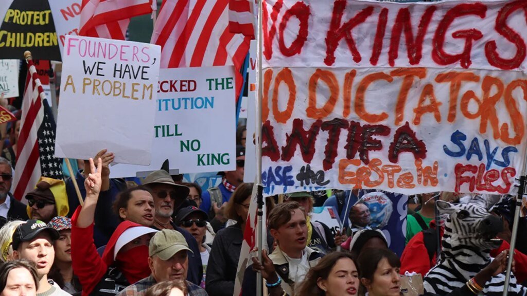 ‘NYU Communists’ vow to fight capitalism with Marxist revolution at ‘No Kings’ rally