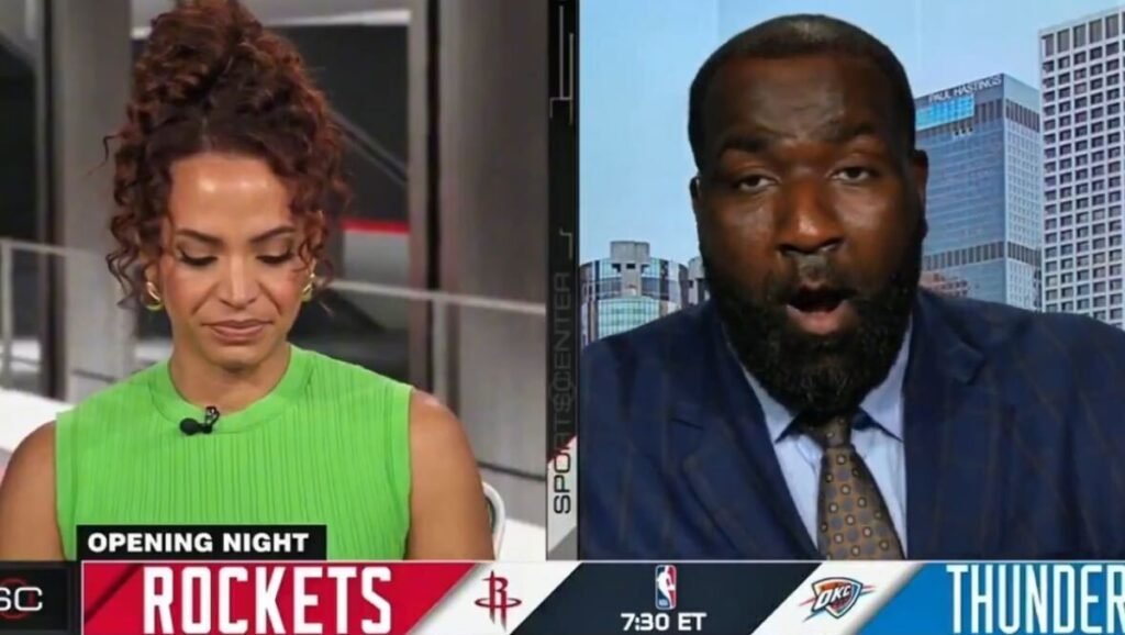 Kendrick Perkins Makes Elle Duncan Squirm During Live ESPN Hit In All-Time Uncomfortable Moment