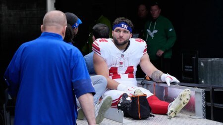 Giants’ Cam Skattebo has ‘long road ahead of him’ after suffering gruesome ankle injury vs Eagles, coach says Giants’ Cam Skattebo has ‘long road ahead of him’ after suffering gruesome ankle injury vs Eagles, coach says