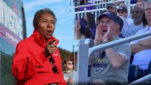 Man who went viral for heckling Winsome Sears with racist comment dealt another blow after getting fired Man who went viral for heckling Winsome Sears with racist comment dealt another blow after getting fired
