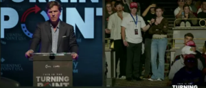Tucker Carlson Schools TPUSA Event Questioner Who Suggests Trump Poop Meme Threatens Free Speech Tucker Carlson Schools TPUSA Event Questioner Who Suggests Trump Poop Meme Threatens Free Speech