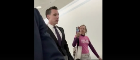 EXCLUSIVE: Josh Hawley Gives Code Pink Activist A Taste Of Her Own Medicine EXCLUSIVE: Josh Hawley Gives Code Pink Activist A Taste Of Her Own Medicine