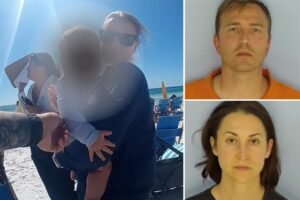 Healthcare exec, husband charged after allegedly leaving sleeping 6-month-old daughter alone at beach