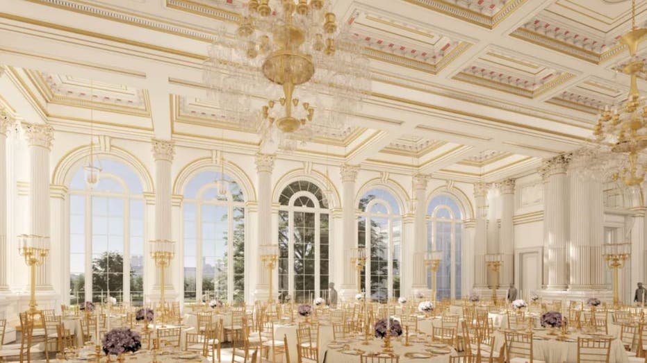 A rendering of the new White Houseballroom.