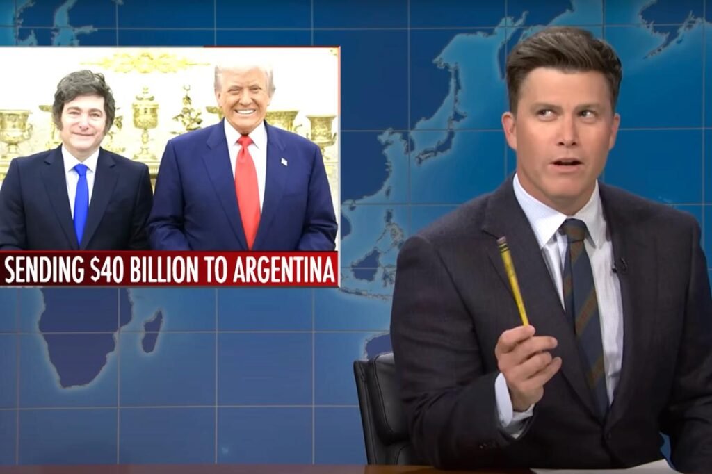 Colin Jost’s SNL joke about about Trump officials fleeing to Argentina like Nazis falls flat: ‘Hey, one clap!’