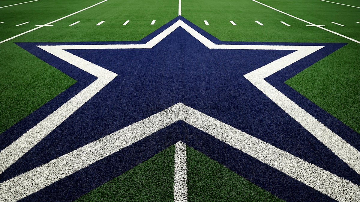 Detailed view of the Dallas Cowboys logo