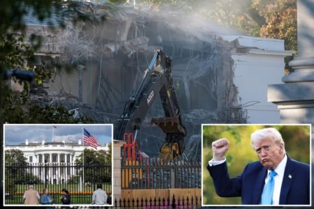 Entire White House East Wing will be demolished to make way for ballroom – as Trump reveals new price tag for the project 