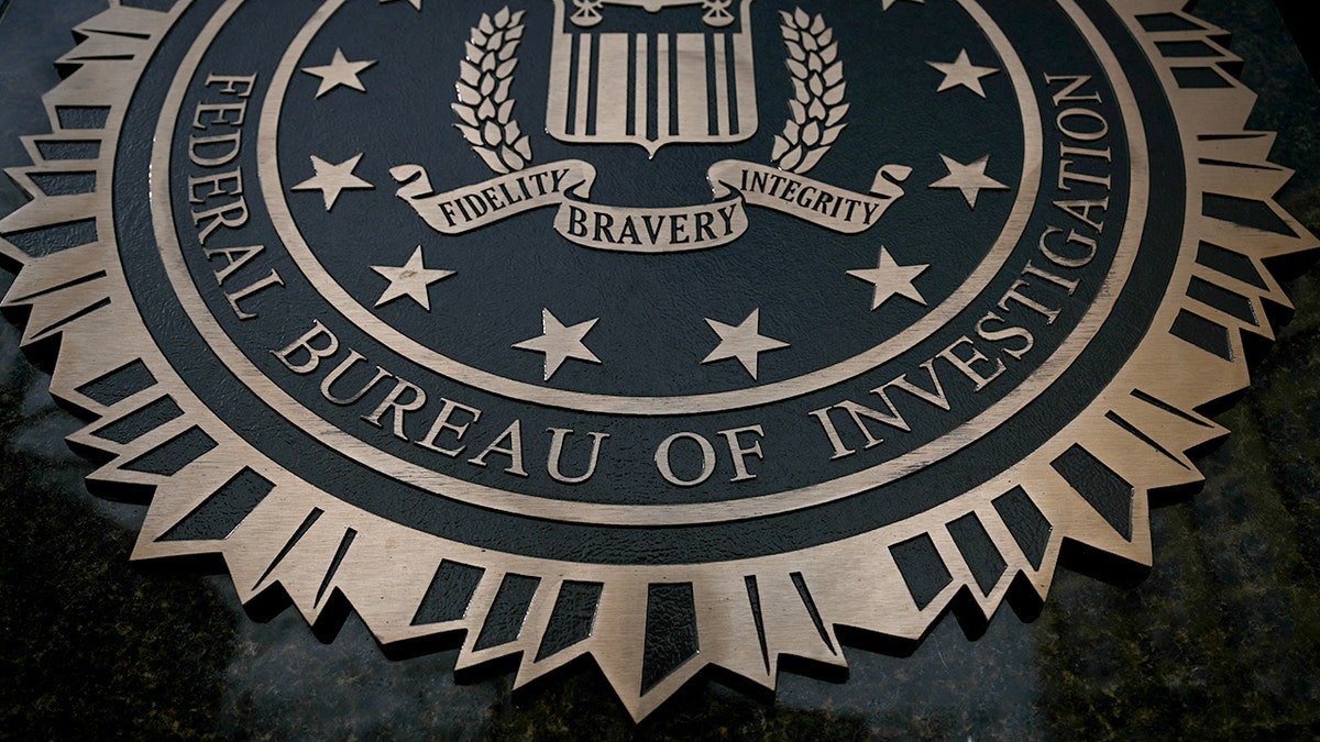 FBI seal in pictured in march 2025.