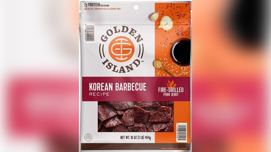 A label of a recalled jerky product