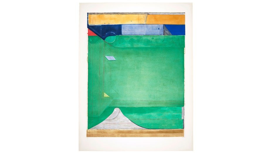 Gene Hackman auction of "Green" by Richard Diebenkorn