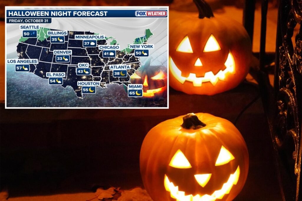 Halloween forecast brings rain to eastern US ahead of the spooky holiday Halloween forecast brings rain to eastern US ahead of the spooky holiday