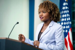 Karine Jean-Pierre Says She Quit Democratic Party Over Biden’s Exit From Presidential Race