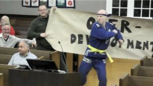 Independent NJ candidate’s martial arts theatrics shakes up township meeting Independent NJ candidate’s martial arts theatrics shakes up township meeting