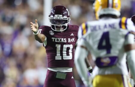 Marcel Reed Throws Abundance Of Shade At Brian Kelly, LSU Fans After Aggies Roll Tigers Marcel Reed Throws Abundance Of Shade At Brian Kelly, LSU Fans After Aggies Roll Tigers