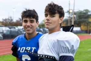 Port Washington twins putting on show on football and lacrosse fields