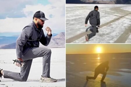 US Navy vet breaks 2 world records for doing lunges for 4 miles
