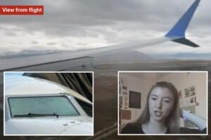 United Airlines passenger describes panic on flight after mystery object smashes windshield, injures pilot