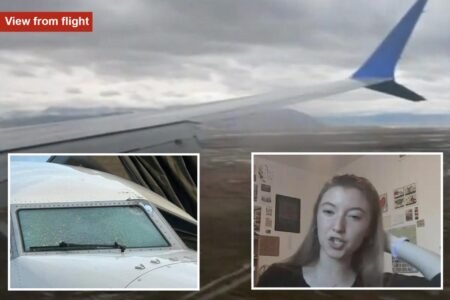 United Airlines passenger describes panic on flight after mystery object smashes windshield, injures pilot