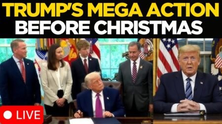 Donald Trump Speech LIVE: Trump’s Sudden Announcement Before Christmas 2025 | US News LIVE