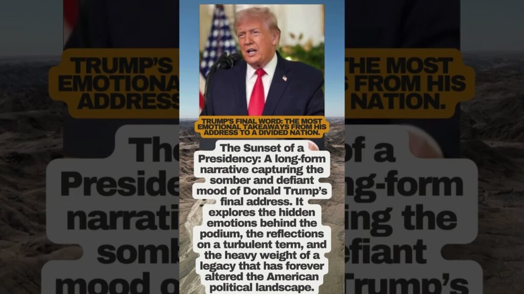 Key Takeaways from Trump’s Final Address to the Nation #Trump #Address #uspolitics Key Takeaways from Trump’s Final Address to the Nation #Trump #Address #uspolitics