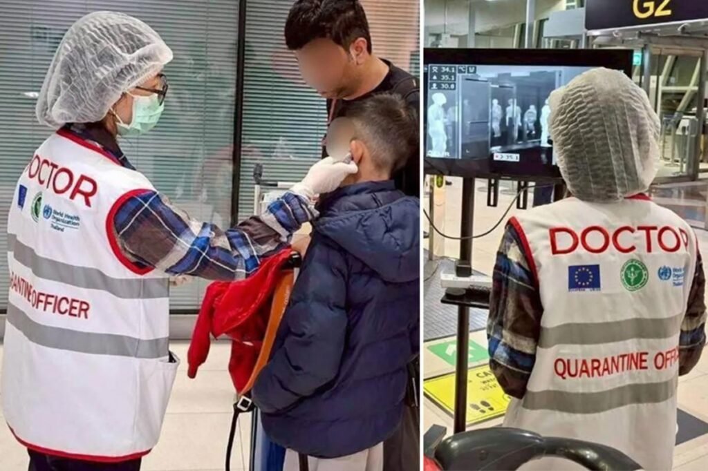 Airports launch COVID-style health checks after outbreak of deadly virus Airports launch COVID-style health checks after outbreak of deadly virus