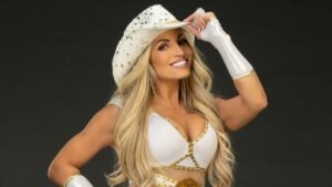 Trish Stratus Needs To Update Her Low-Cut Top To ‘Generational Crush’ Because She’s Fathers & Sons First Crush