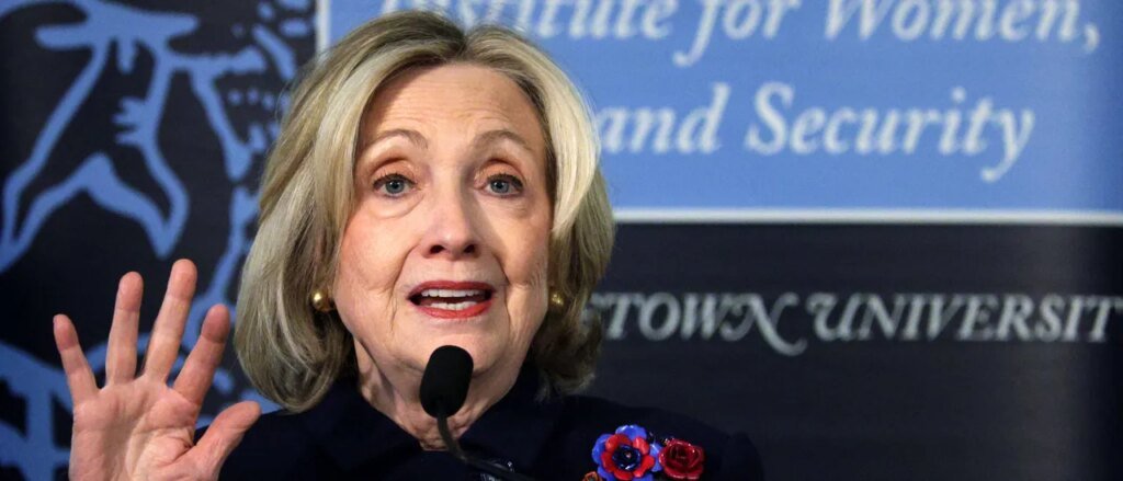 Hillary Clinton Pops Her Head Out To Wag Her Finger About Christianity … Or Something Hillary Clinton Pops Her Head Out To Wag Her Finger About Christianity … Or Something