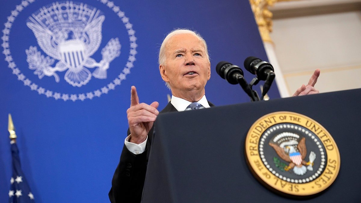 Former President Joe Biden speaks about foreign policy
