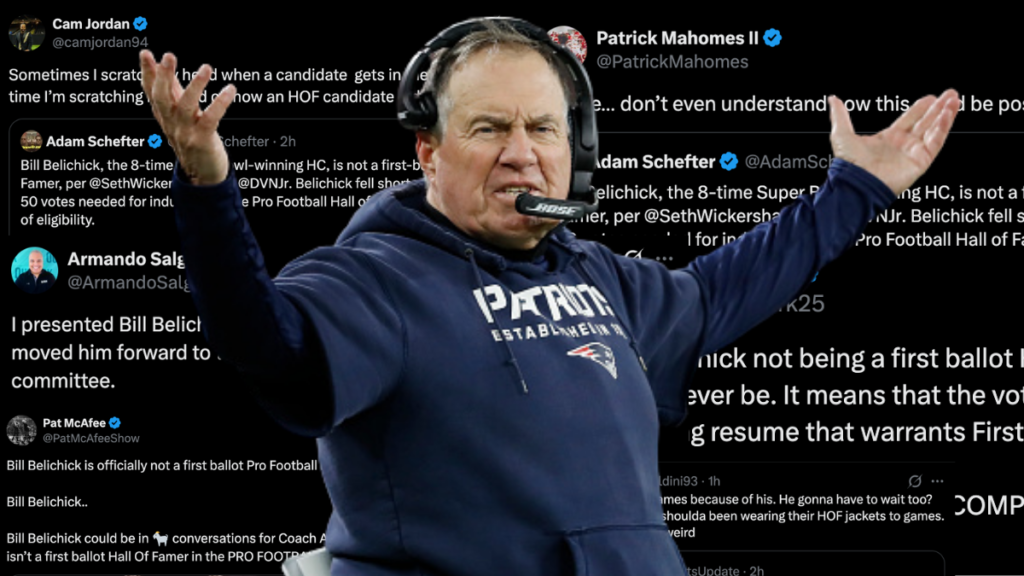 Bill Belichick Shockingly Snubbed As First-Ballot Hall Of Famer, Sports World Reacts Bill Belichick Shockingly Snubbed As First-Ballot Hall Of Famer, Sports World Reacts
