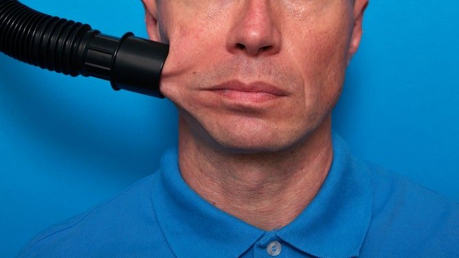 man arrested indecent exposure with vacuum