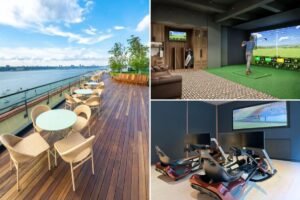 NYC’s best new offices are adult playgrounds, with racing sims, speakeasies and roof terraces