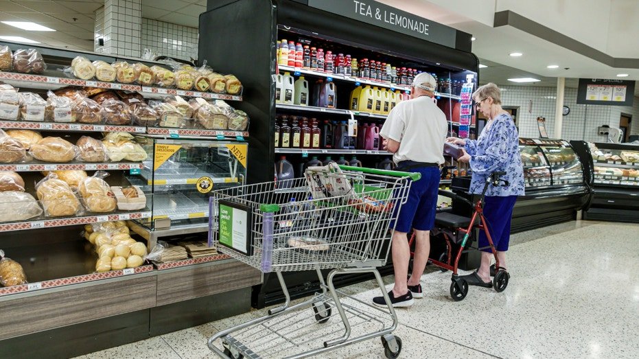 Shoppers at a Publix grocery store in Georgia.