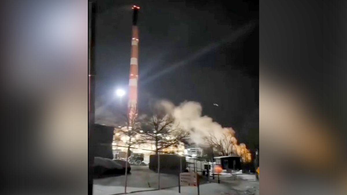 Smoke at metal fabricating plant