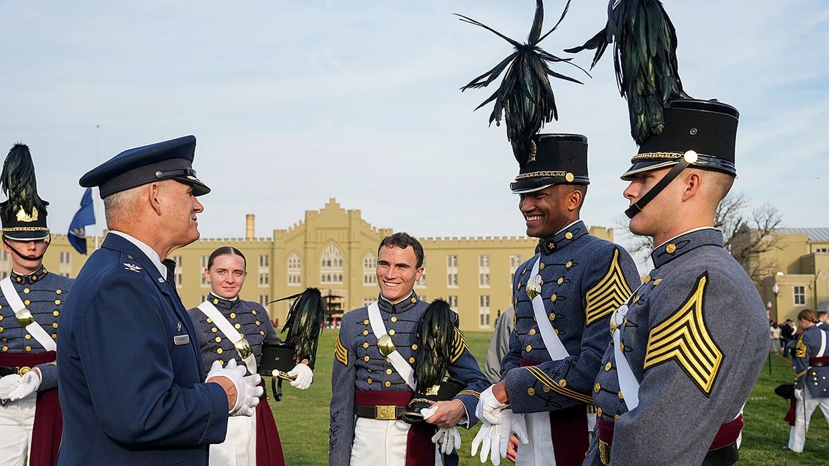 VMI cadets on founder's day.
