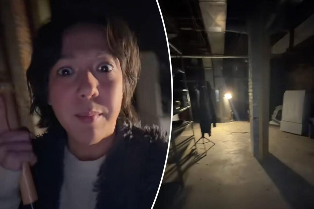Spooked woman gives tour, bat in hand, of her ‘horror movie’ cellar — and freaks everyone out: ‘Y’all think your basement is scary?’